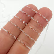 Sterling Silver Flat Cable Chain